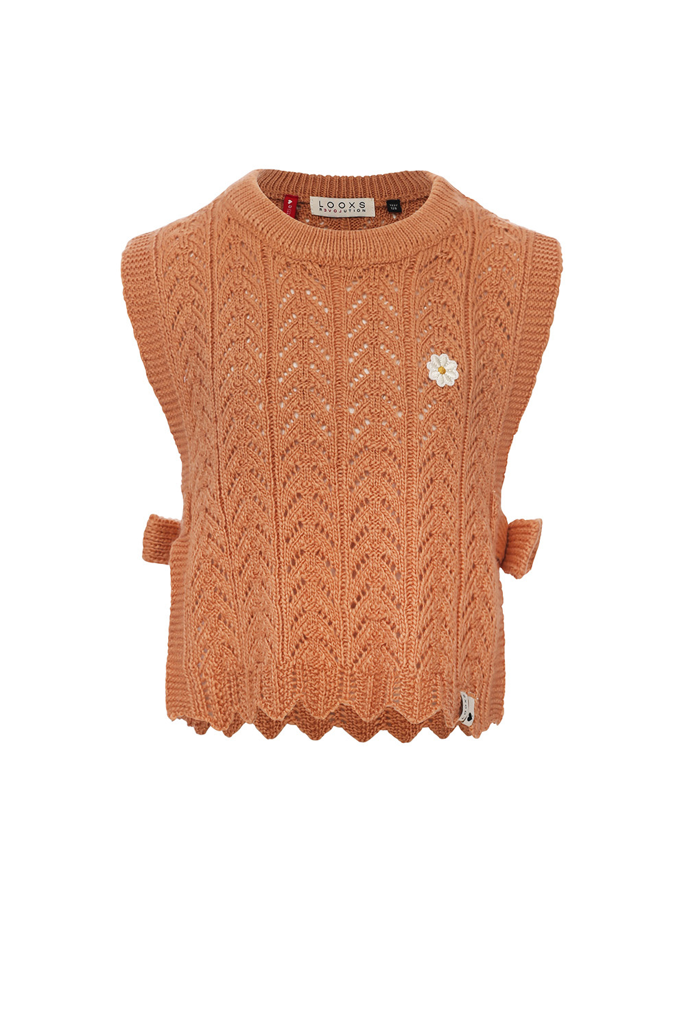LOOXS Little Meisjes spencer gebreid - Soft abrikoos LOOXS Little Meisjes spencer gebreid - Soft abrikoos