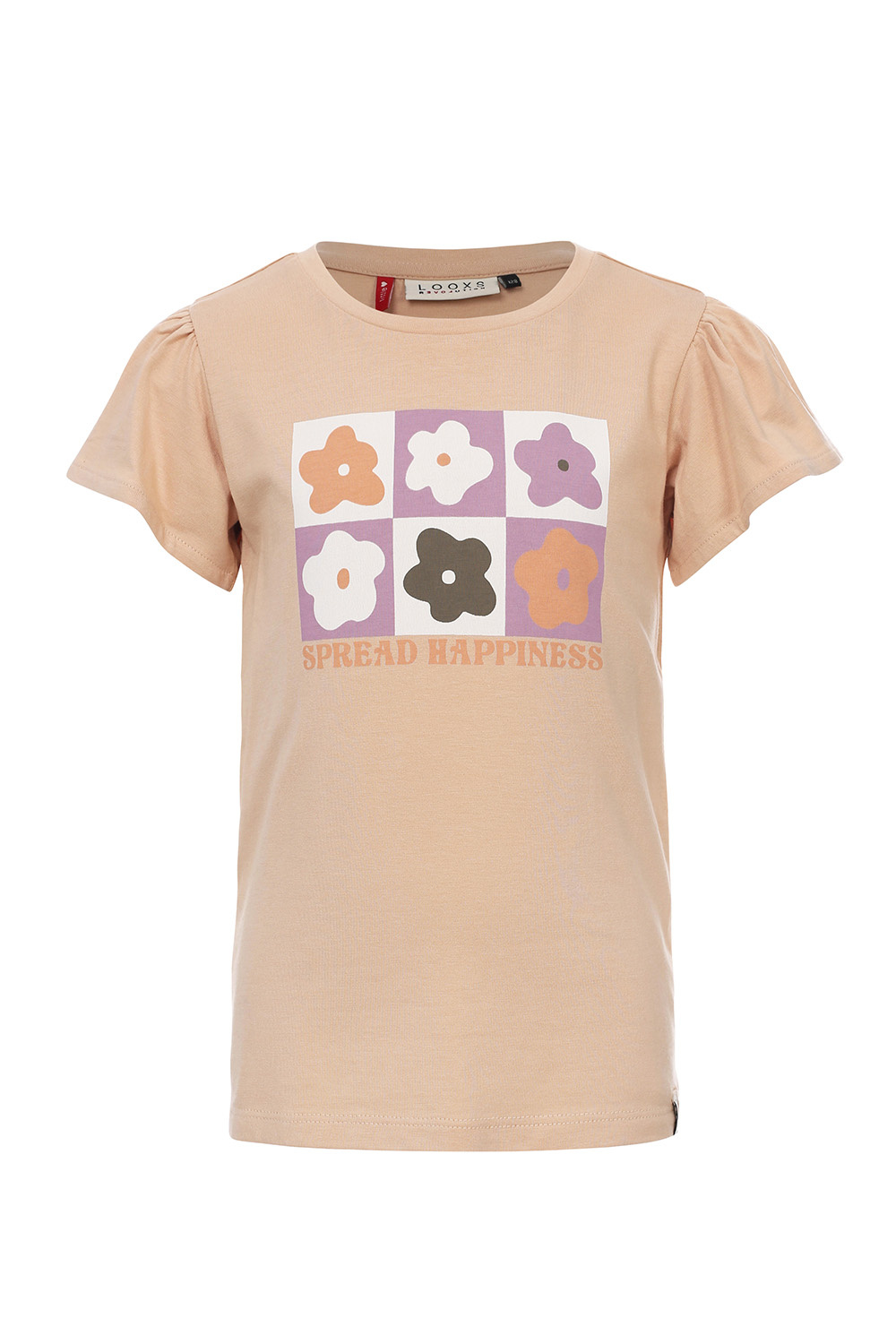 LOOXS Little Meisjes t-shirt - Natural LOOXS Little Meisjes t-shirt - Natural