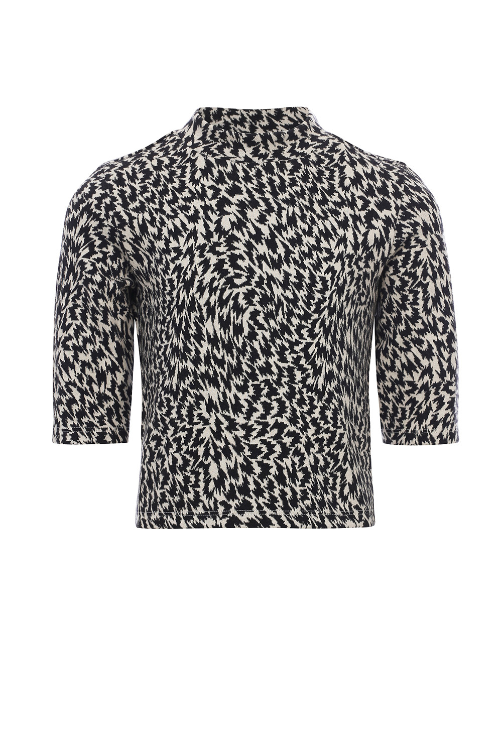 LOOXS 10sixteen Meisjes top jacquard - Antraciet stippen LOOXS 10sixteen Meisjes top jacquard - Antraciet stippen