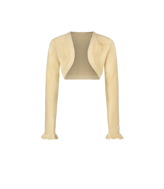 Le Chic Meisjes bolero lurex gebreid - Omara - Champagne