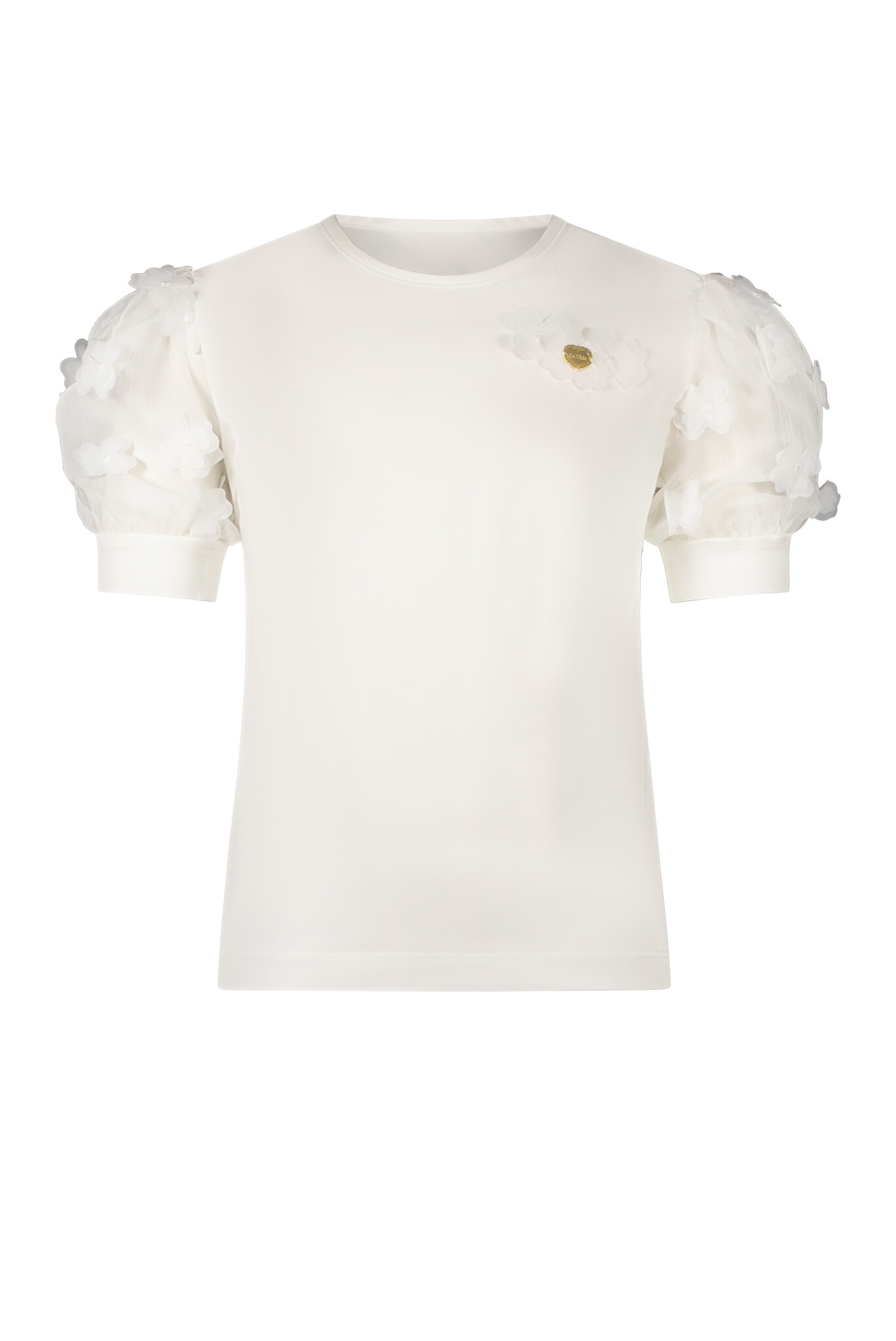 Le Chic C312-5400 Meisjes T-shirt - Off White - Maat 110