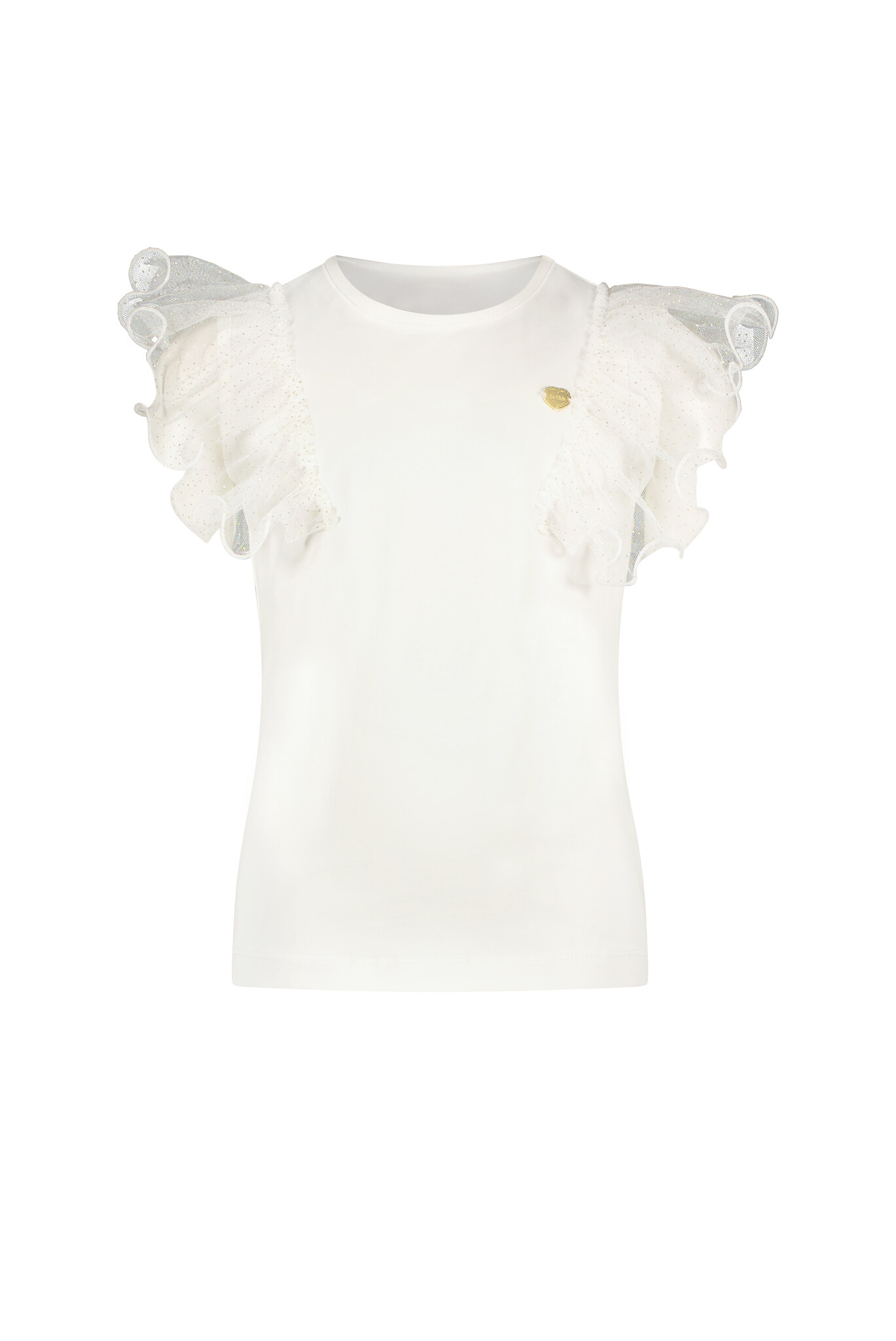 Le Chic C312-5402 Meisjes T-shirt - Off White - Maat 164