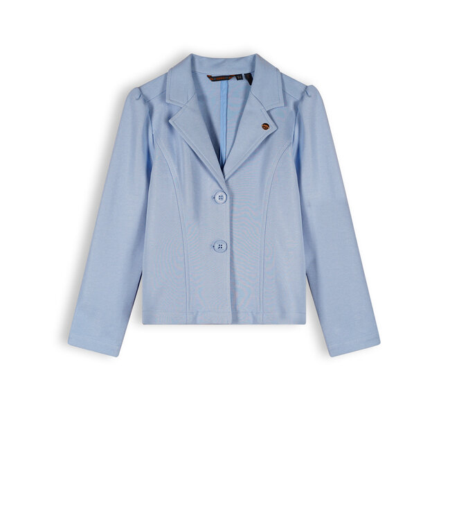 NoNo Meisjes blazer lurex pique - Dip - Provence blauw