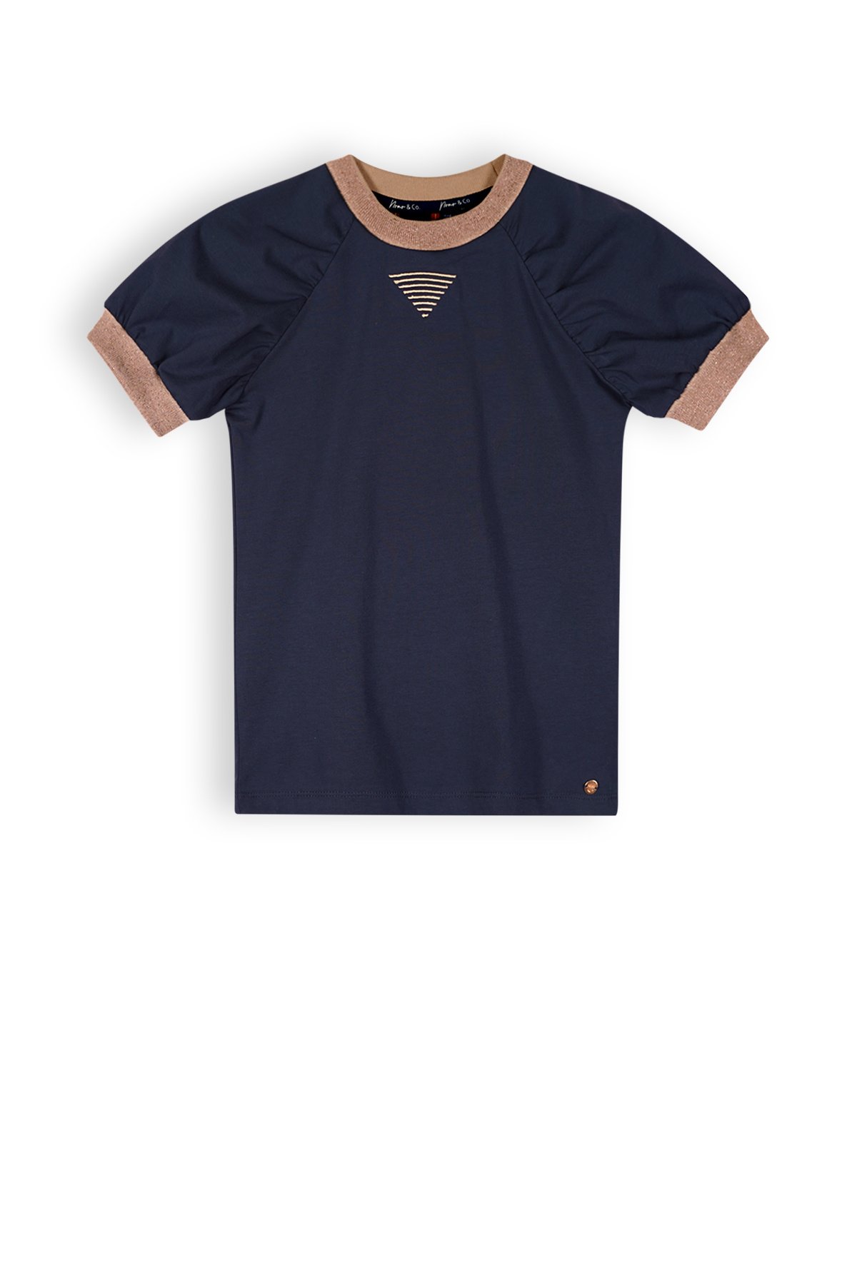 Meisjes t-shirt - Kayla - Navy blauw
