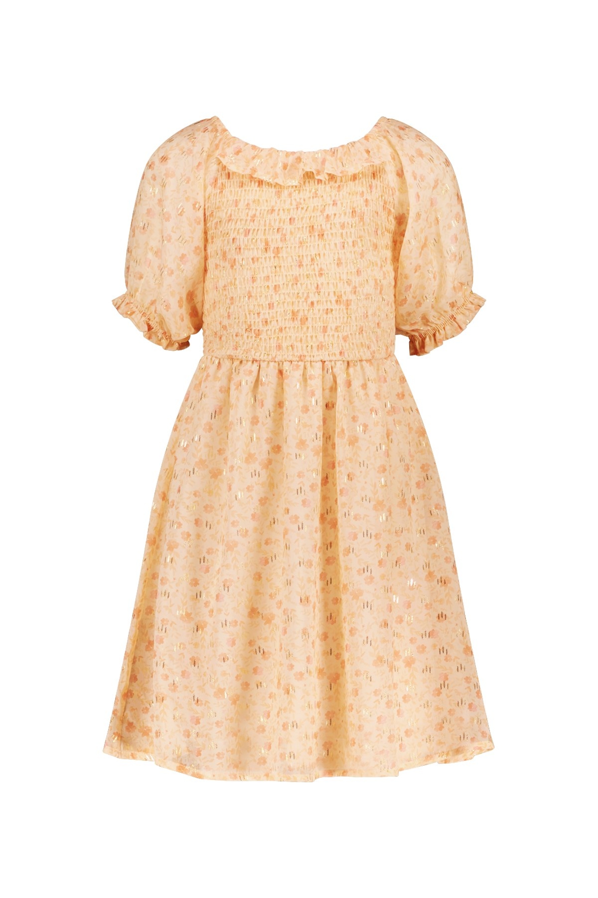 Meisjes jurk smock chiffon bloemen - Bloemen