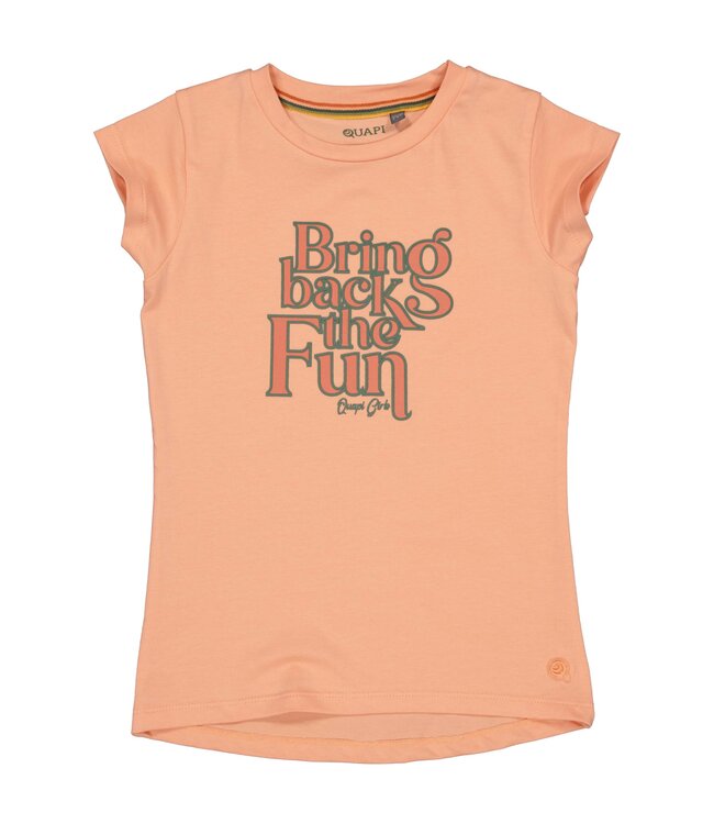 Quapi Meisjes t-shirt - Beatrix - Zalm