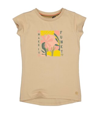 Quapi Meisjes t-shirt - Beau - Zand