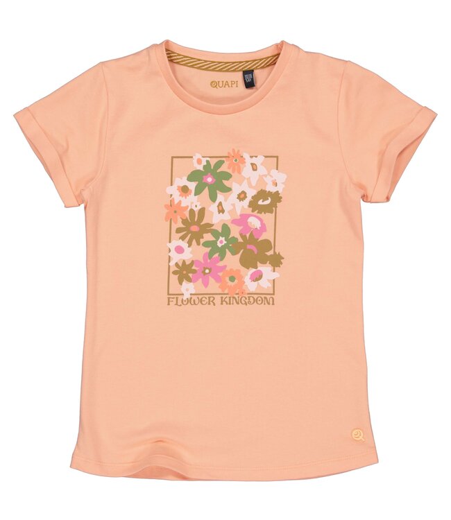 Quapi Meisjes t-shirt - Beyza - Zalm