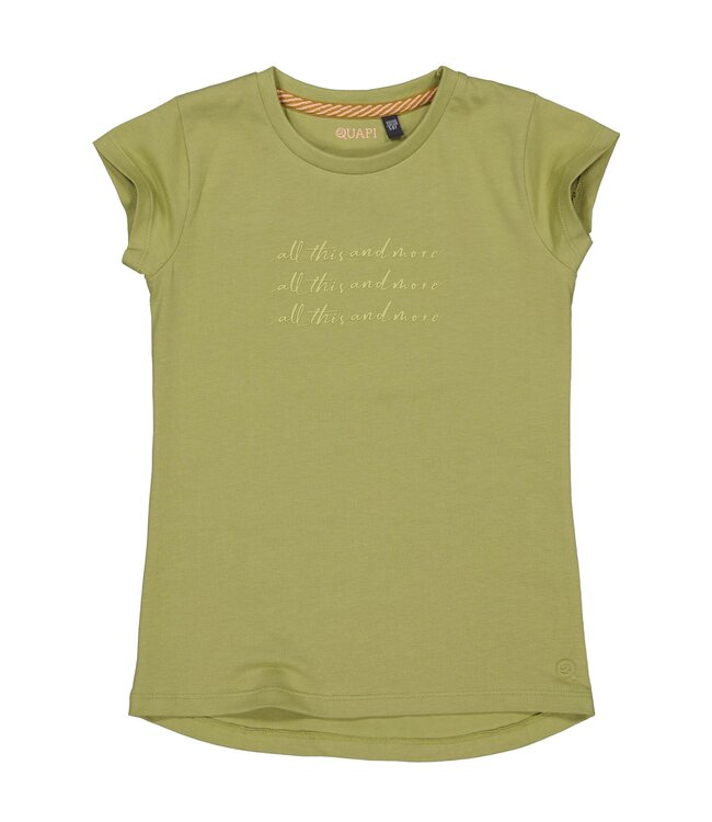 Quapi Meisjes t-shirt - Bia - Cedar groen