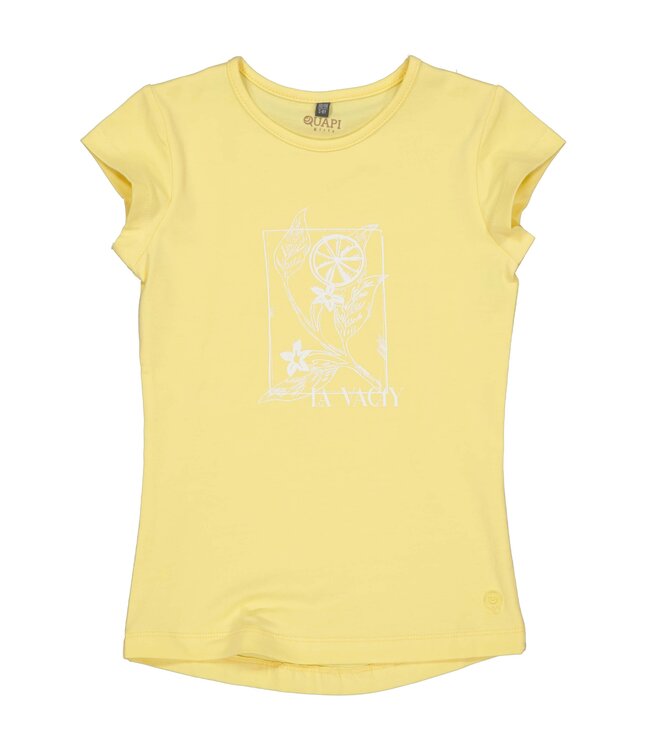 Quapi Meisjes t-shirt - Bien - Zacht geel