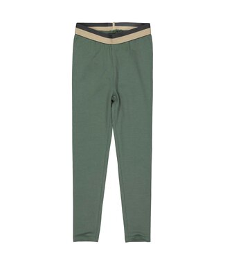 Quapi Meisjes legging - Bloem - Donker groen