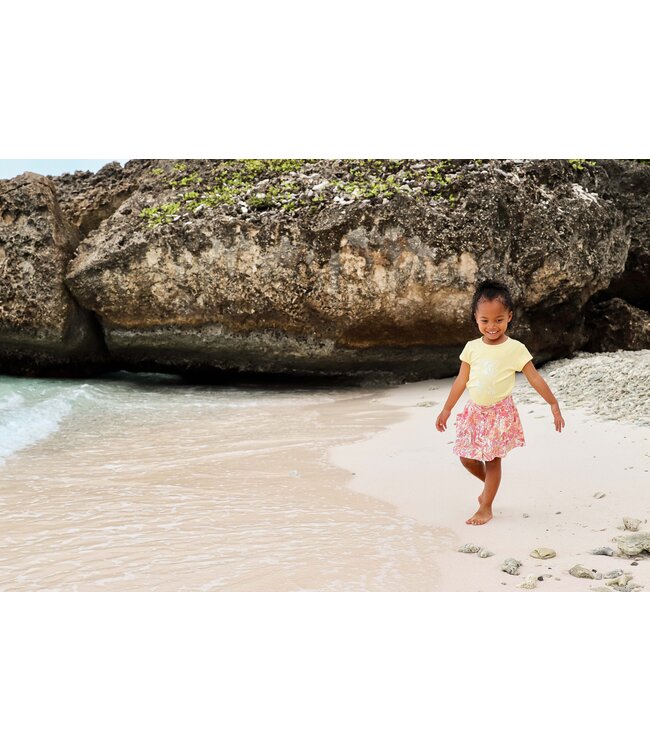 Quapi Meisjes rok - Brage - AOP bloemen wit