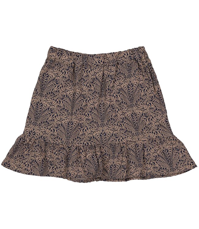 LEVV Meisjes rok - Kera - AOP grafisch taupe
