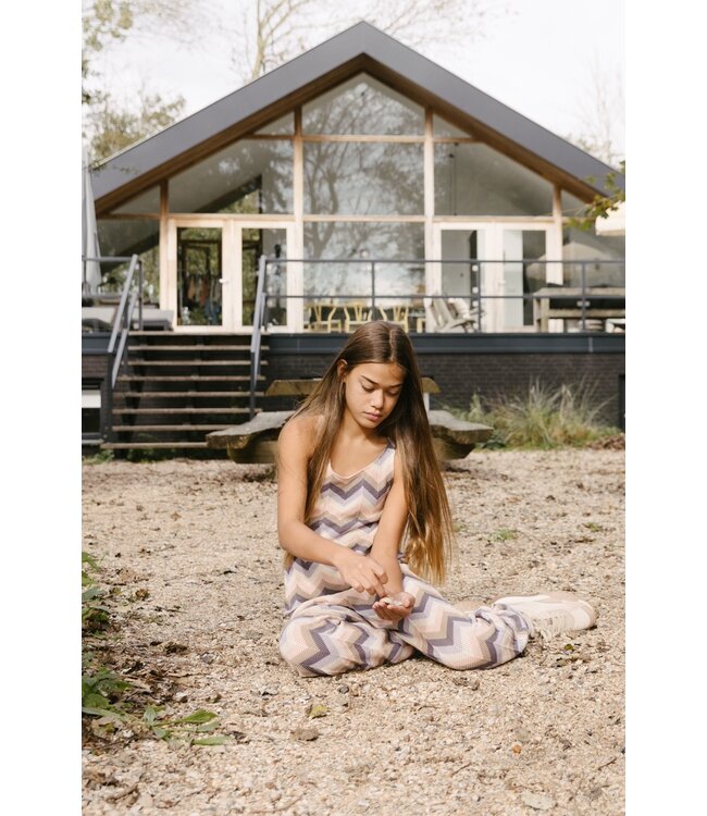 LEVV Meisjes broek - Kyra - AOP multi streep