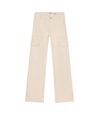 Indian Blue Jeans Meisjes jeans broek Cargo wide fit - Lily wit