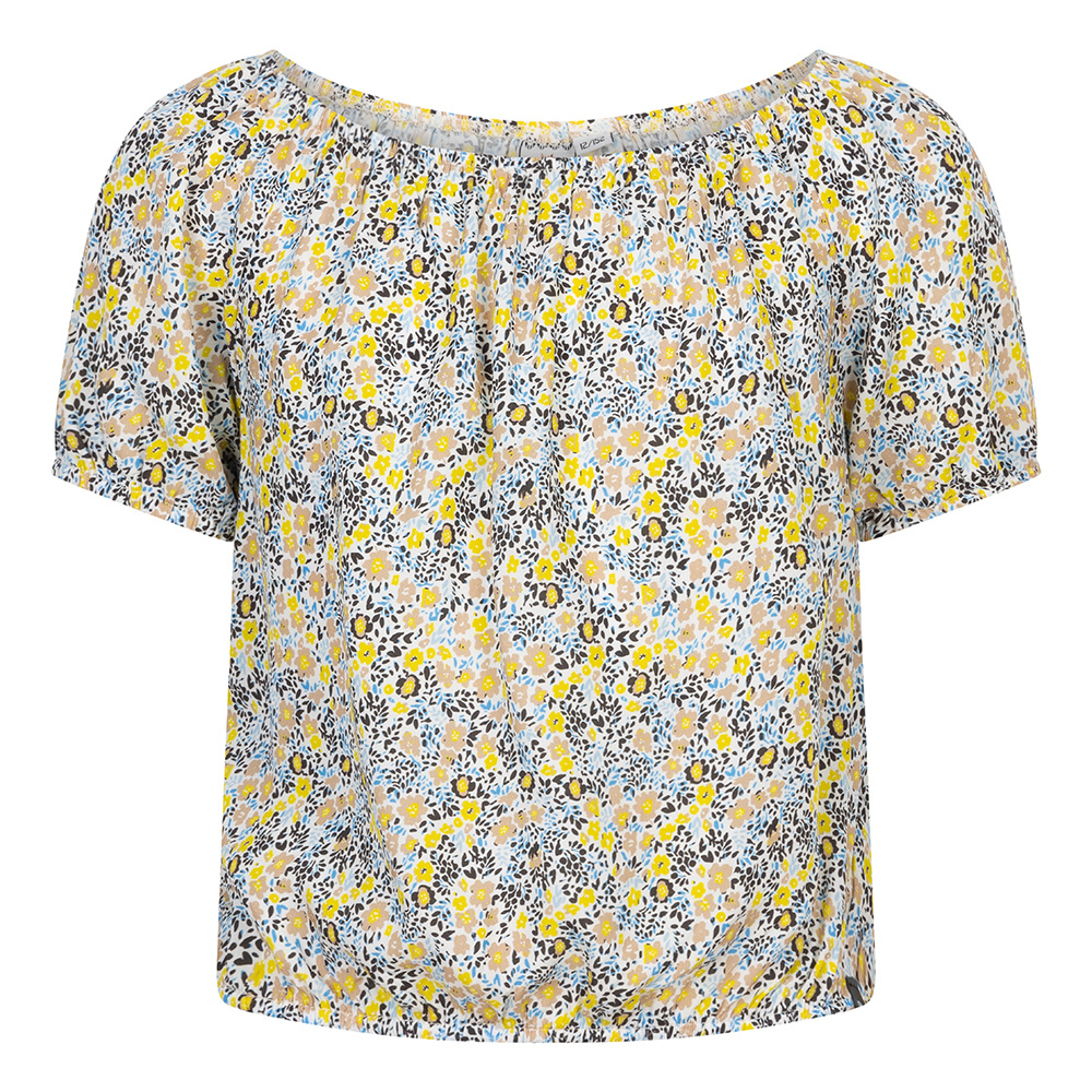 Indian Blue Jeans Meisjes crop top bloemen - Licht blauw afbeelding