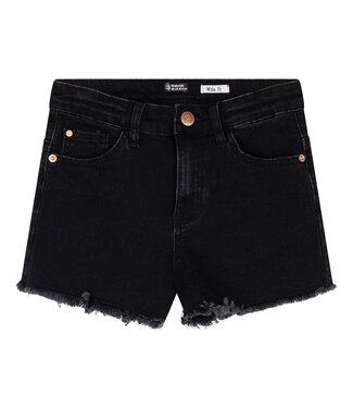 Indian Blue Jeans Meisjes jeans short high waist - Zwart denim