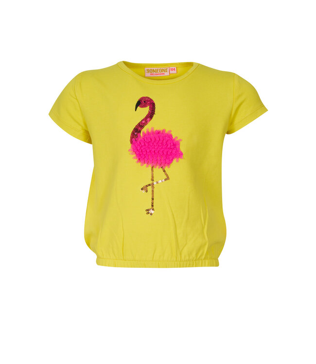 Someone Meisjes t-shirt - Imani-SG-02-F - Helder geel