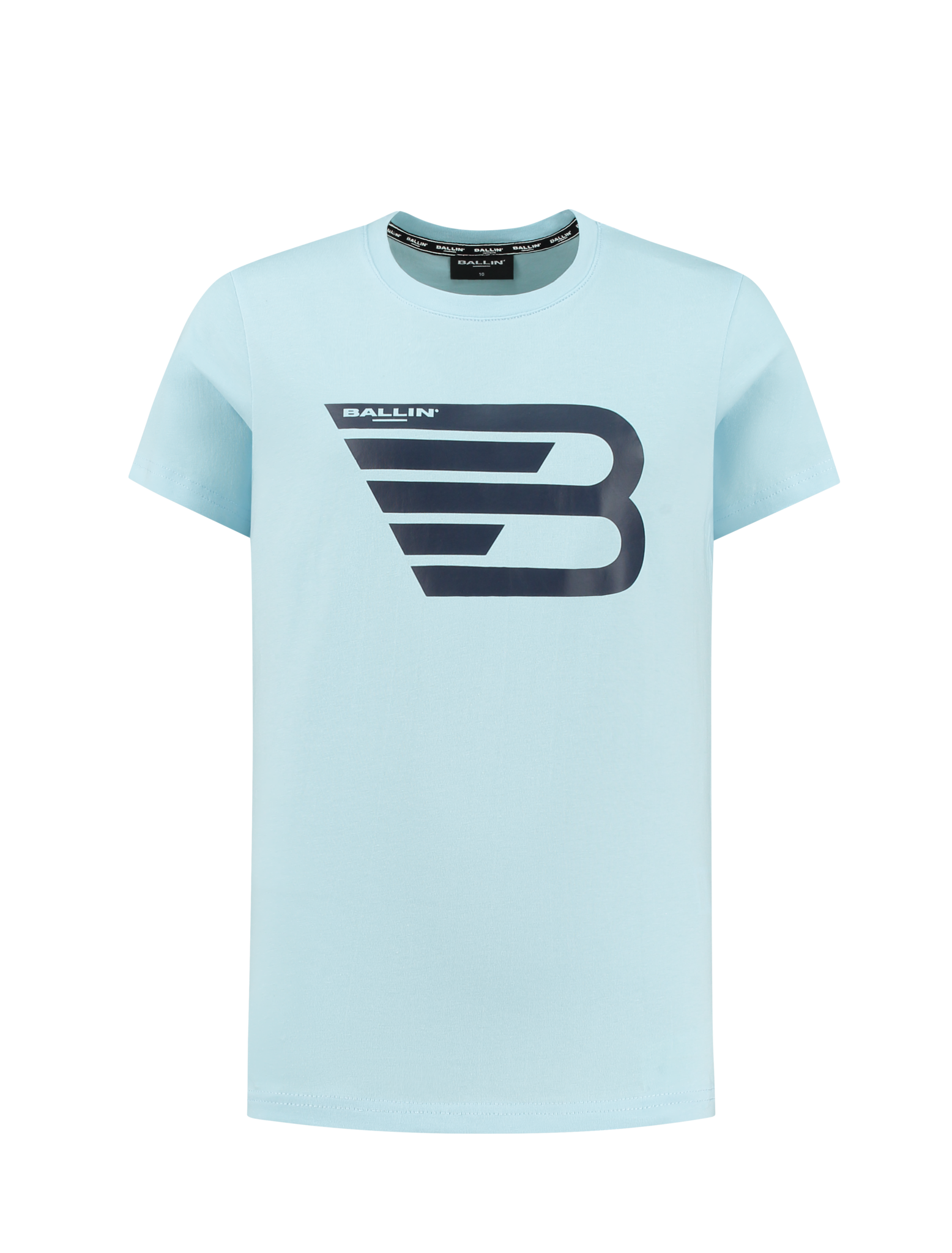 Ballin T-shirt met logo - Lt blauw