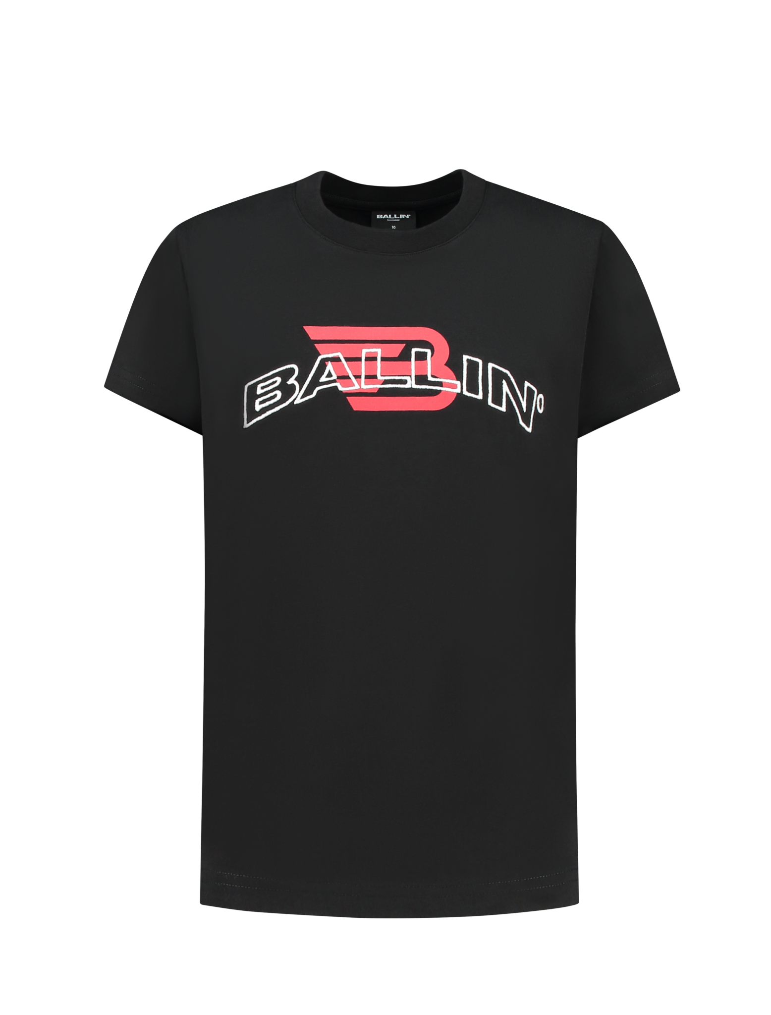 Ballin Amsterdam T-shirt with frontprint Jongens T-shirt - Black - Maat 10