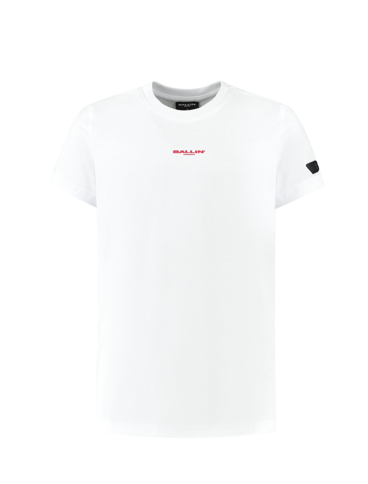 Ballin Amsterdam T-shirt with front and backprint Jongens T-shirt - White - Maat 12
