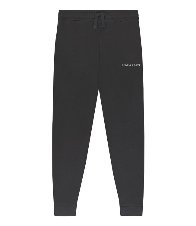 Lyle & Scott Sweat broek Script - Gun metal grijs