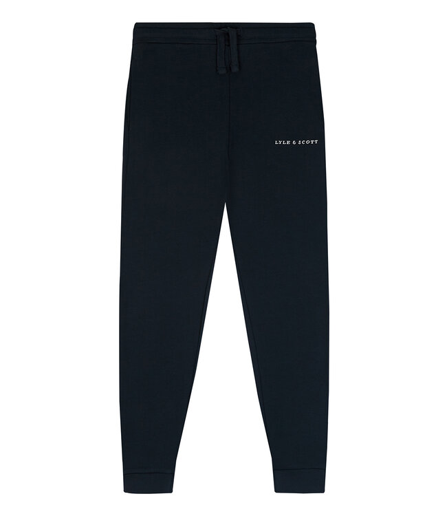 Lyle & Scott Sweat broek Script - Donker navy blauw