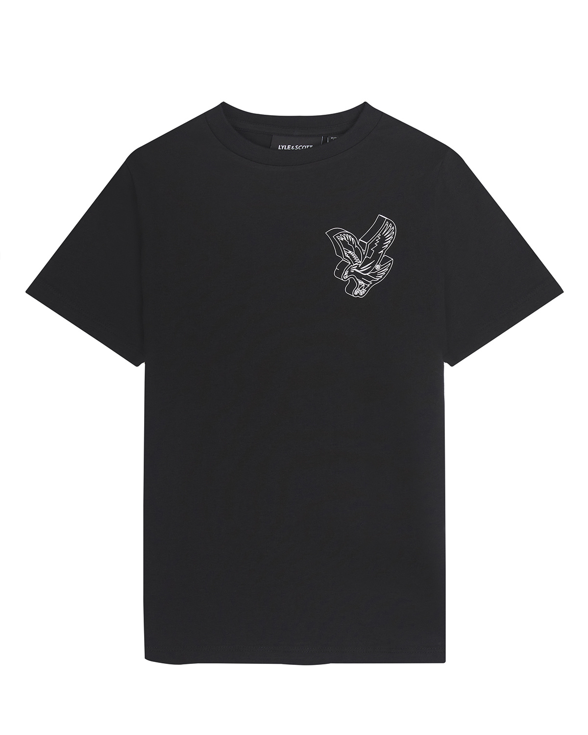 Lyle & Scott T-shirt 3D Graphic - Jet zwart