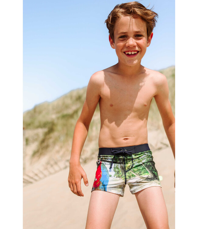 Just Beach Jongens zwembroek - Nevada - Parrot island