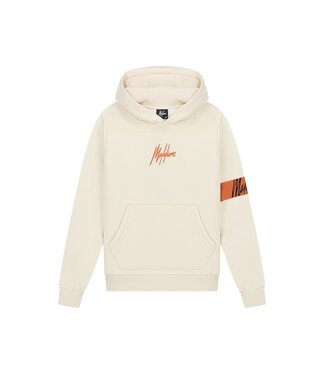 Malelions Hoodie captain 2.0 - Beige oranje