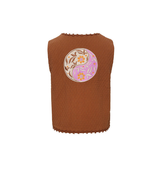 LOOXS Little Meisjes gilet - Caramel