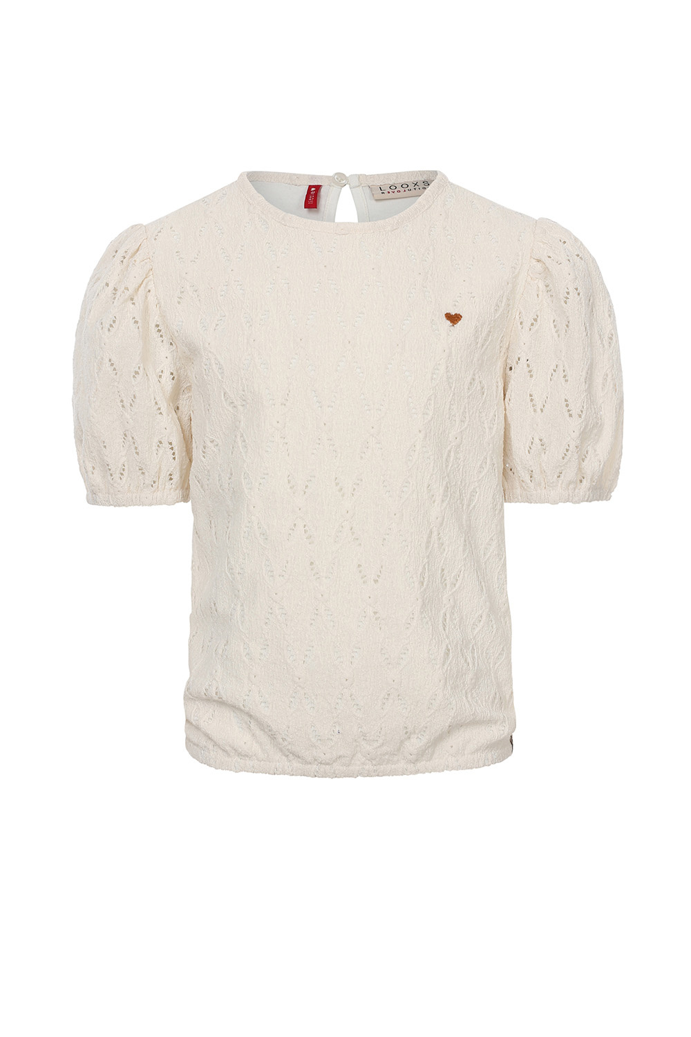 LOOXS Little Meisjes top - Ivoor wit LOOXS Little Meisjes top - Ivoor wit