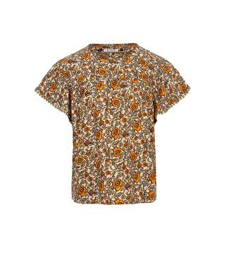 LOOXS Little Meisjes blouse - Oranje floral