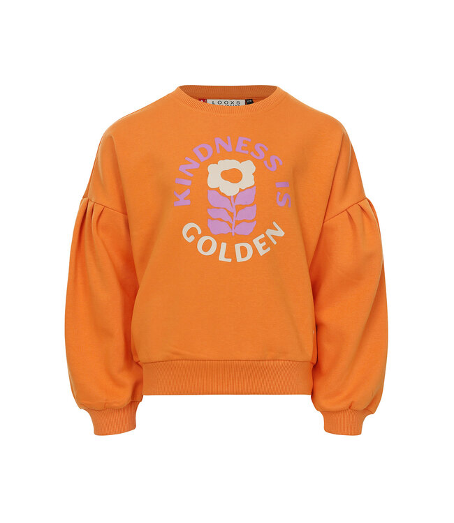 LOOXS Little Meisjes sweater - Oranje