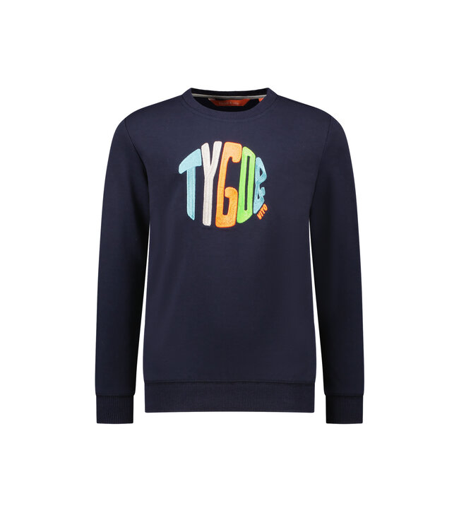 Tygo & Vito Jongens sweater - Sem - Navy blauw