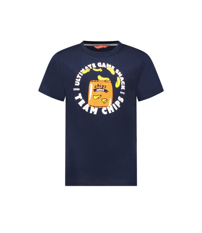 Tygo & Vito Jongens t-shirt - Jaimy - Navy blauw