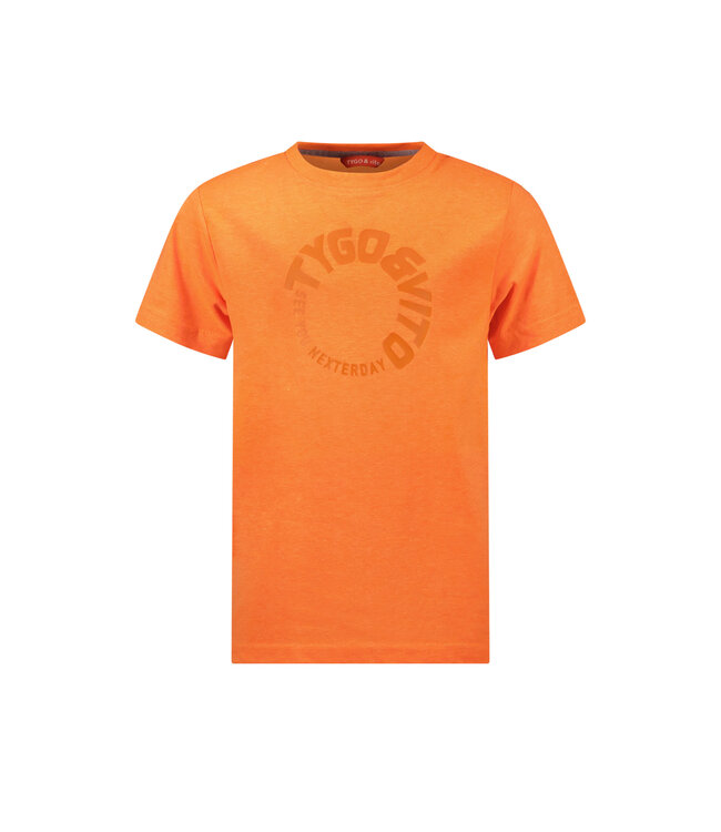 Tygo & Vito Jongens t-shirt - James - Neon oranje