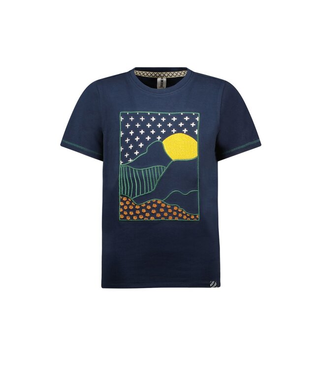 B.Nosy Jongens t-shirt - Gust - Navy blauw