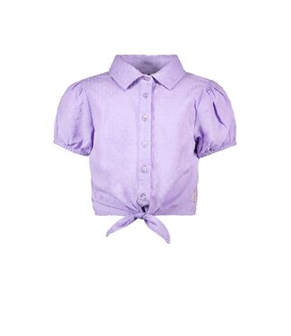 B.Nosy Meisjes blouse met knoop - Vajenne - Lt Lavender
