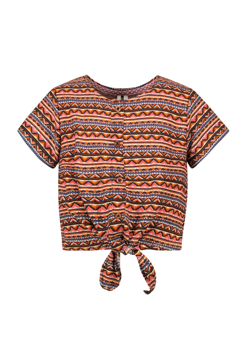 B. Nosy Y402-5131 Meisjes T-shirt - Blush Aztec AO - Maat 110