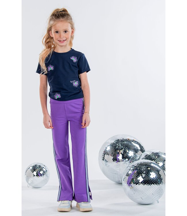 B.Nosy Meisjes t-shirt - Vivianne - Navy blauw