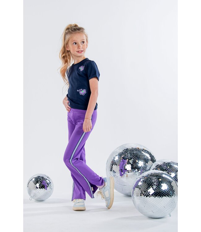 B.Nosy Meisjes t-shirt - Vivianne - Navy blauw