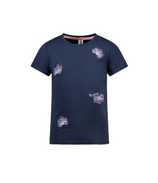 B.Nosy Meisjes t-shirt - Vivianne - Navy blauw