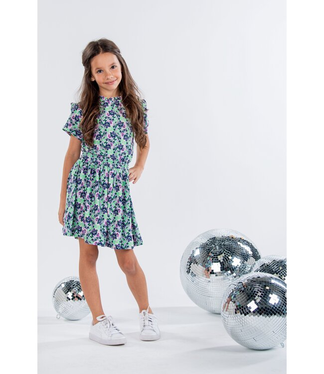 B.Nosy Meisjes jurk - Vivi - Vivid AOP