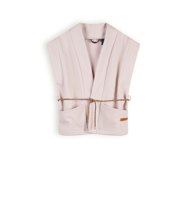 NoNo Meisjes vest mouwloos - Kila - Zand blush