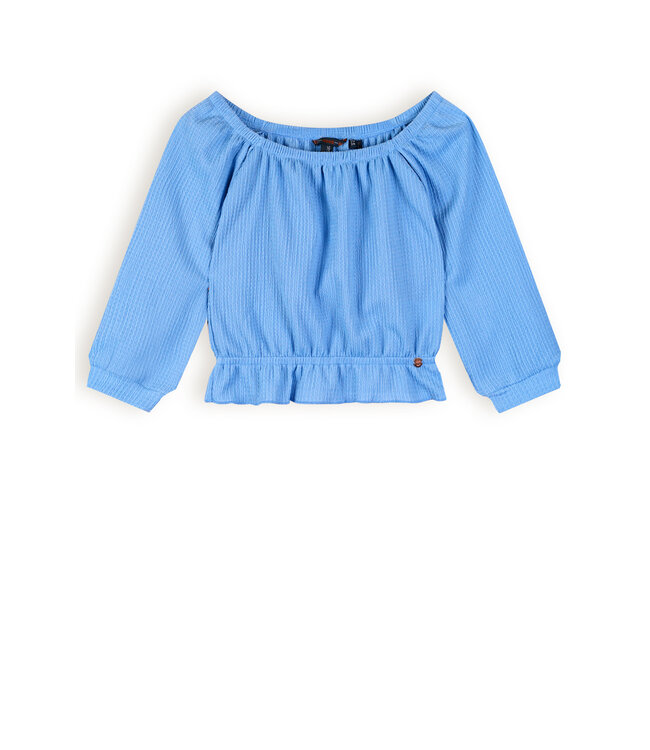 NoNo Meisjes top fancy - Knew - Parisian blauw