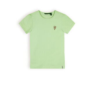 NoNo Meisjes t-shirt basic - Kono - Spring groen