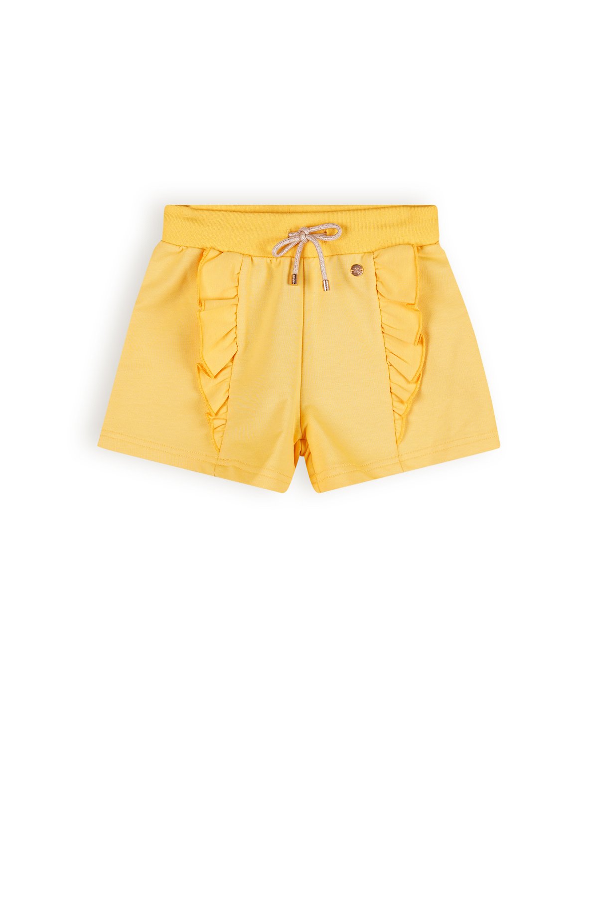 Meisjes sweat short ruffel - Samba - Abrikoos