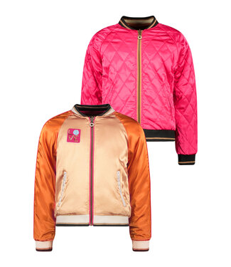 Like Flo Meisjes reversibel bomberjasje - Roze