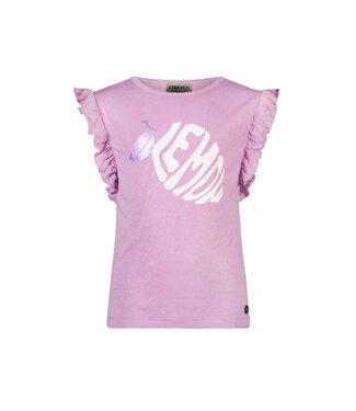 Like Flo Meisjes t-shirt slub - Lilac